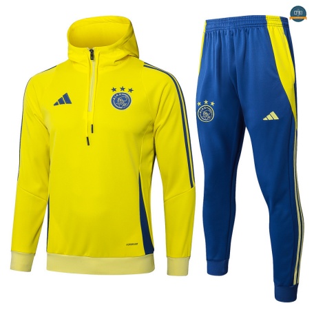 Replicas Sudadera con Capucha Ajax Equipación amarillo/Azul 2025/2026