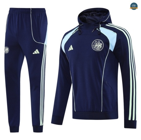 Diseño Sudadera con Capucha Ajax Equipación Azul marino 2025/2026