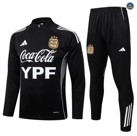 Tailandia Chándal Fútbol Argentina Equipación negro/Blanco 2025/2026