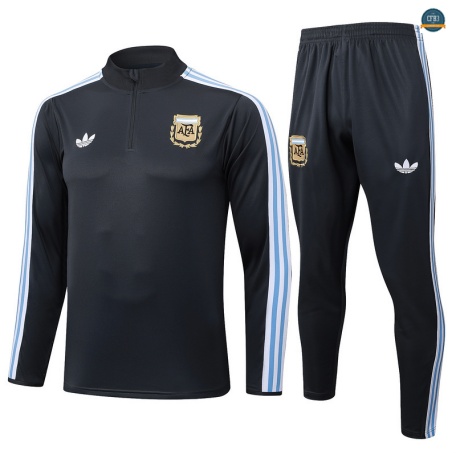 Diseñar Chándal Fútbol Argentina Equipación Gris oscuro/Azul/Blanco 2025/2026