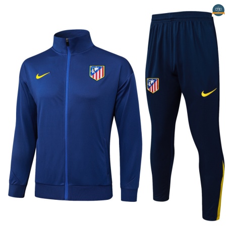 Replicas Chaqueta Chándal Fútbol Atletico Madrid Equipación Azul marino/amarillo 2025/2026