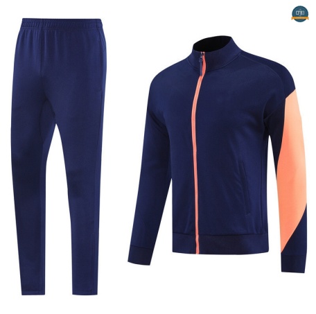 Nuevas Chaqueta Chándal Fútbol Barcelona Equipación Azul marino/Naranja 2025/2026