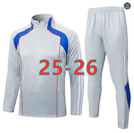 Crear Chándal Fútbol Bayern Munich Equipación Gris/Azul 2025/2026