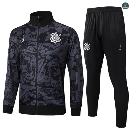 Diseñar Chaqueta Chándal Fútbol Corinthians Equipación negro 2025/2026