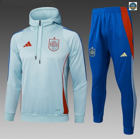 Nuevas Sudadera con Capucha España Equipación verde/rojo 2025/2026