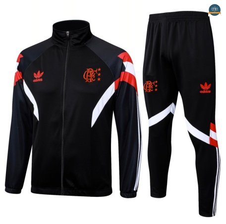 Venta Chaqueta Chándal Fútbol Flamengo Equipación negro/rojo/Blanco 2025/2026