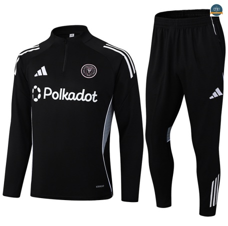 Diseño Chándal Fútbol Inter Miami Equipación negro/Blanco 2025/2026