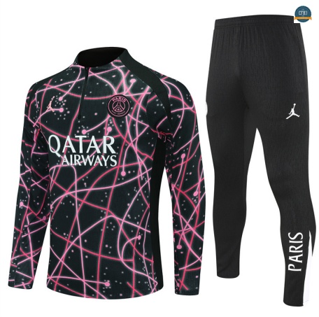 Diseñar Chándal Fútbol Paris Saint Germain Equipación negro/Rosa 2025/2026