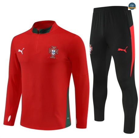 Replicas Chándal Fútbol Portugal Equipación rojo/negro 2025/2026