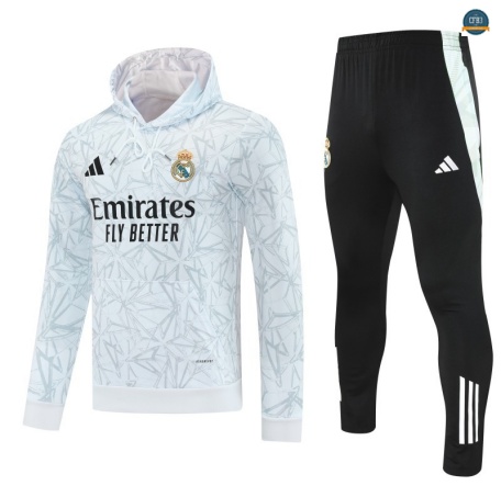 Ofertas Sudadera con Capucha Real Madrid Equipación Blanco/negro 2025/2026