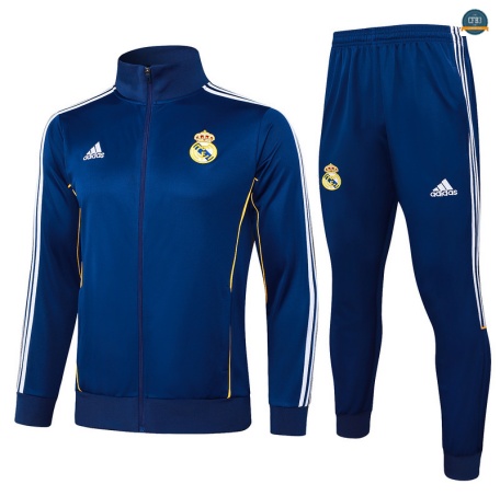 Outlet Chaqueta Chándal Fútbol Real Madrid Equipación Azul marino/Blanco 2025/2026