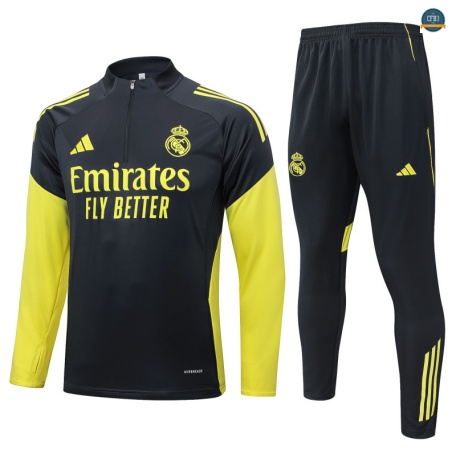 Replicas Chándal Fútbol Real Madrid Equipación negro/amarillo 2025/2026