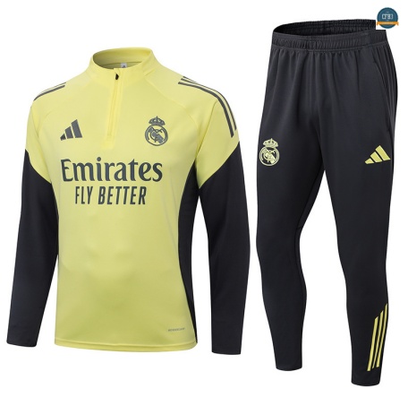 Nuevas Chándal Fútbol Real Madrid Equipación amarillo/negro 2025/2026