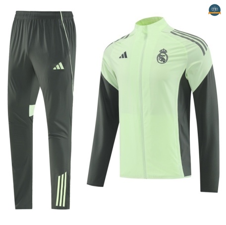 Diseñar Rompevientos Real Madrid Equipación verde 2025/2026