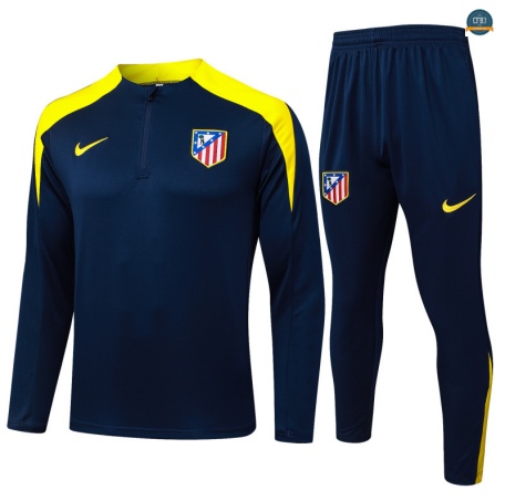 Diseñar Chándal Fútbol Atletico Madrid Enfant Equipación Azul marino/amarillo 2025/2026