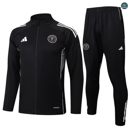 Tailandia Chaqueta Chándal Fútbol Inter Miami Enfant Equipación negro/Blanco 2025/2026