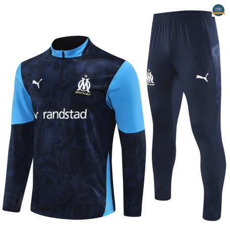 Diseño Chándal Fútbol Marsella Enfant Equipación Azul marino 2025/2026