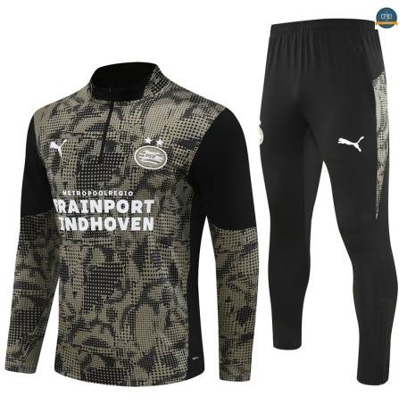 Diseño Chándal Fútbol PSV Eindhoven Enfant Equipación negro 2025/2026