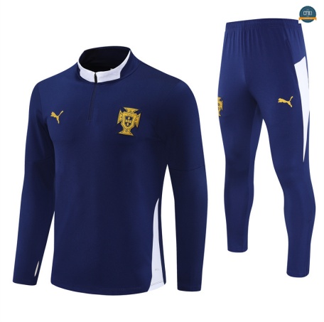 Outlet Chándal Fútbol Portugal Enfant Equipación Azul marino/Blanco 2025/2026