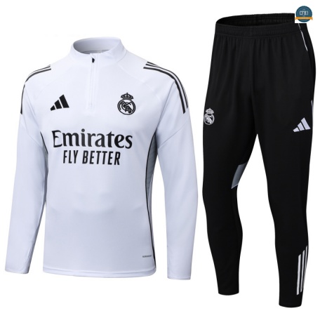 Venta Chándal Fútbol Real Madrid Enfant Equipación Blanco/negro 2025/2026