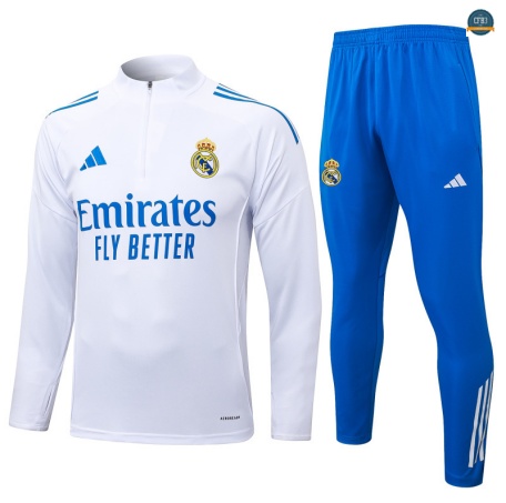 Tailandia Chándal Fútbol Real Madrid Enfant Equipación Blanco/Azul 2025/2026