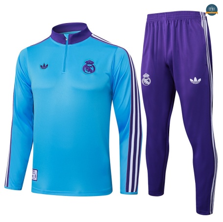 Ofertas Chándal Fútbol Real Madrid Enfant Equipación Azul claro/Violeta/Blanco 2025/2026