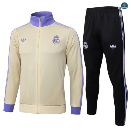 Tienda Chaqueta Chándal Fútbol Real Madrid Enfant Equipación albaricoque/negro/Violeta 2025/2026