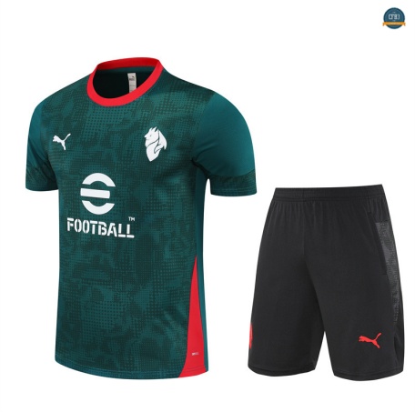 Ofertas AC Milan + Pantalón Equipación verde/negro/rojo 2025/2026