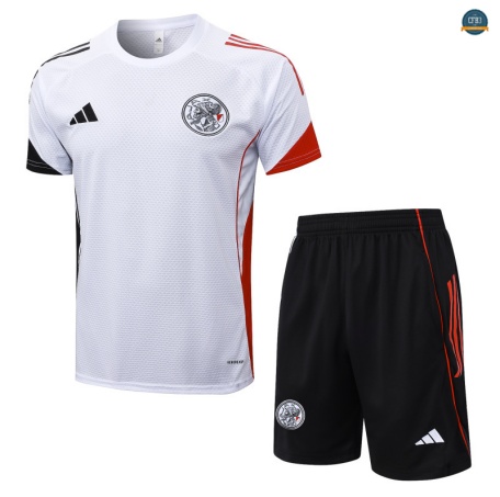 Diseñar Ajax + Pantalón Equipación Blanco/negro/rojo 2025/2026
