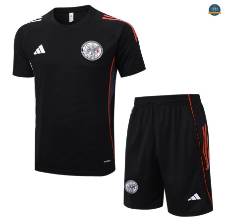Buscar Ajax + Pantalón Equipación negro/rojo 2025/2026
