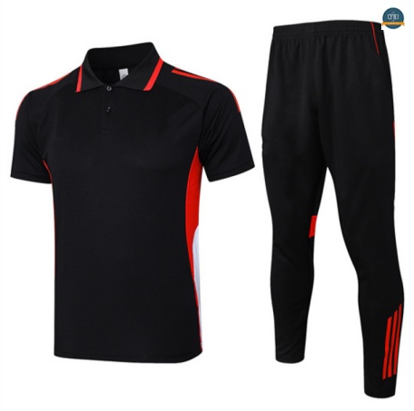 Diseño Bayern Munich Polo + Pantalones Equipación negro/rojo 2025/2026