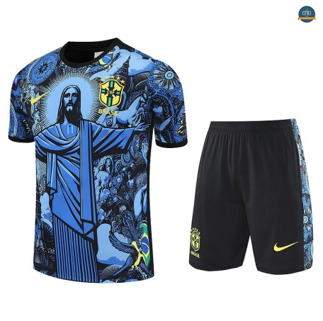 Nuevas Brasil + Pantalón Equipación Azul/negro 2025/2026