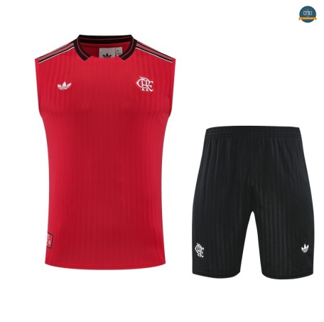 Diseñar sin mangas Flamengo Equipación rojo/negro 2025/2026