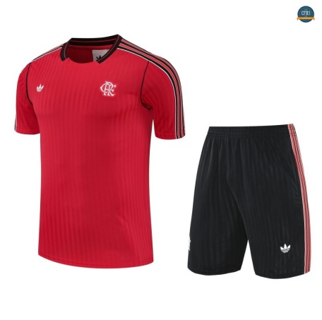Tailandia Flamengo + Pantalón Equipación rojo/negro 2025/2026