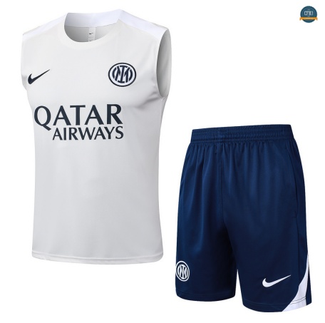Diseño sin mangas Inter Milan Equipación Blanco/Azul marino 2025/2026