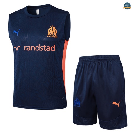Diseño sin mangas Marsella Equipación Azul marino/Naranja 2025/2026