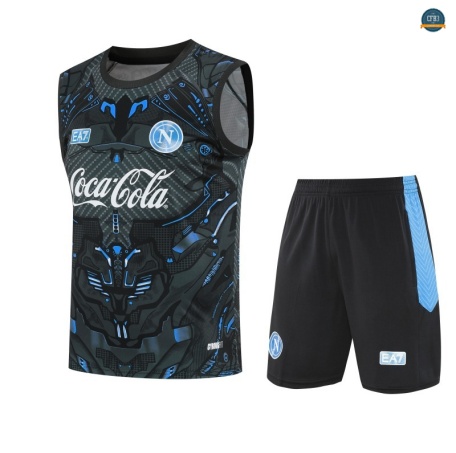Tailandia sin mangas Napoli Equipación Gris oscuro/Azul 2025/2026
