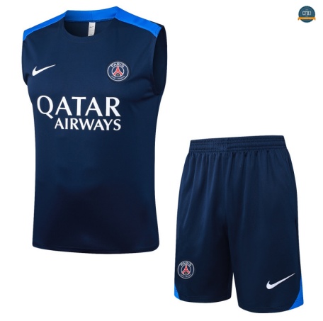 Tailandia sin mangas Paris Saint Germain Equipación Azul marino/Azul 2025/2026