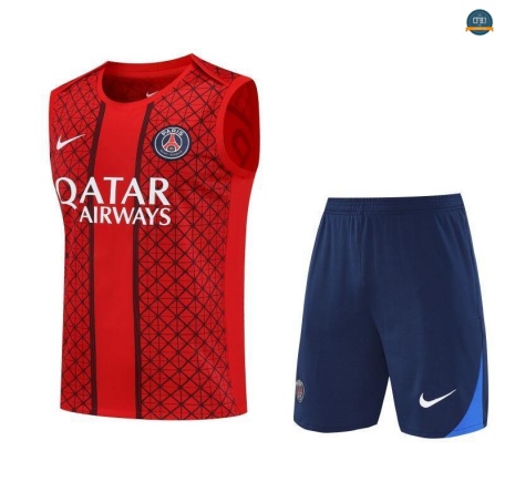 Nuevas sin mangas Paris Saint Germain Equipación rojo/Azul marino 2025/2026