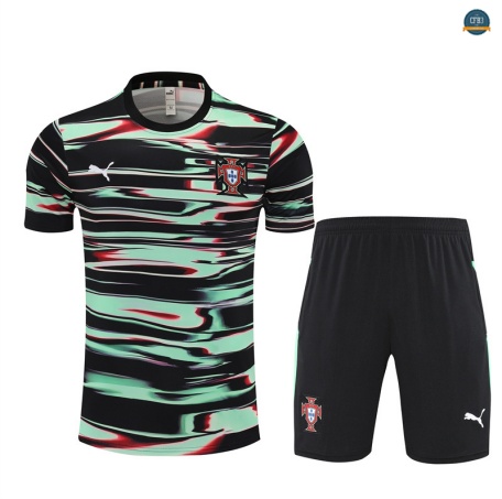 Diseñar Portugal + Pantalón Equipación verde/negro 2025/2026