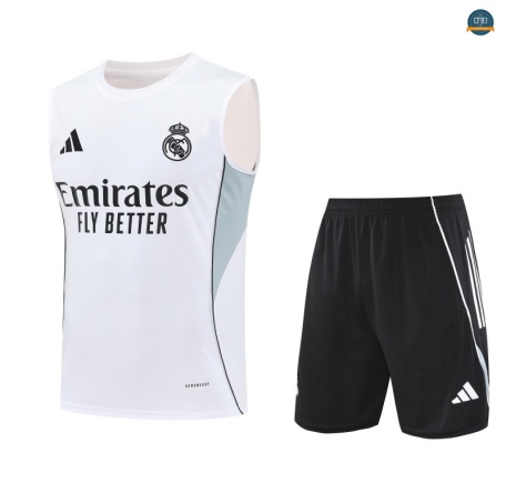 Tailandia sin mangas Real Madrid Equipación Blanco/verde 2025/2026