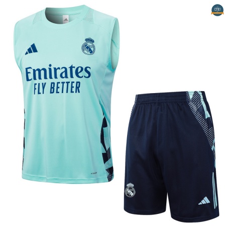 Nuevas sin mangas Real Madrid Equipación verde/Azul 2025/2026