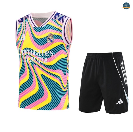 Tienda sin mangas Real Madrid Equipación verde/Rosa/amarillo/negro 2025/2026