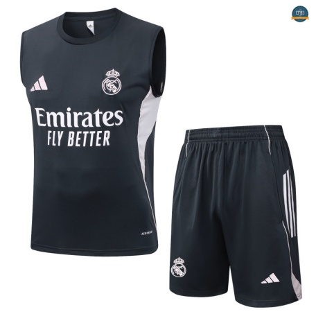 Outlet sin mangas Real Madrid Equipación Gris oscuro/Blanco 2025/2026