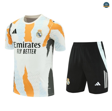 Tienda Real Madrid + Pantalón Equipación Blanco/negro/Azul claro 2025/2026