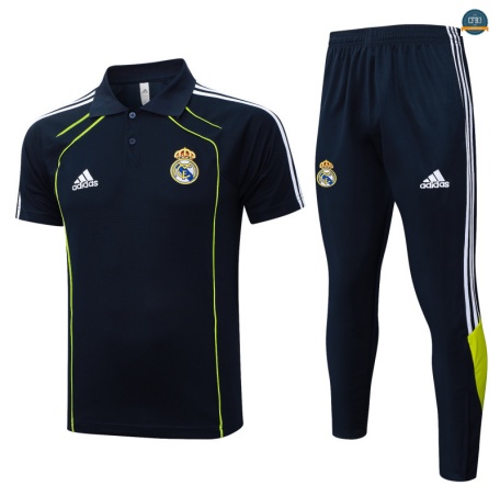 Diseño Real Madrid Polo + Pantalones Equipación Azul marino/Blanco/verde 2025/2026