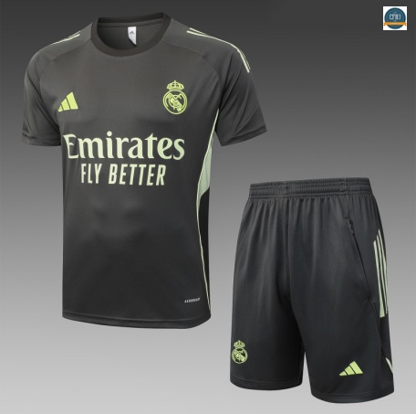 Venta Real Madrid + Pantalón Equipación Gris/verde 2025/2026