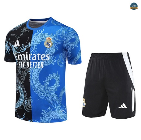 Replicas Real Madrid + Pantalón Equipación Azul/negro/Blanco 2025/2026