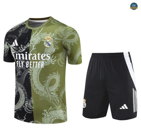 Crear Real Madrid + Pantalón Equipación verde/negro/Blanco 2025/2026