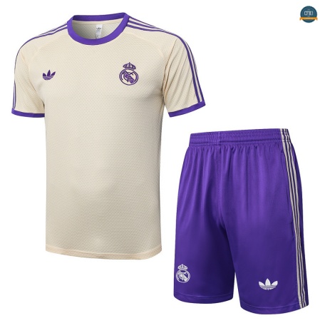 Tienda Real Madrid + Pantalón Equipación albaricoque/Violeta 2025/2026